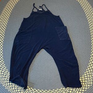 FP Free People Movement Blue Navy Terry Onesie
